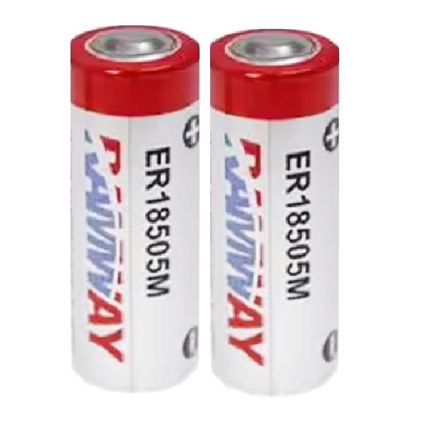Ramway ER18505M 3.6V Spiral Type A Lithium Thionyl Chloride (Li-SOCl2) Cylindrical Battery (2 Pieces)