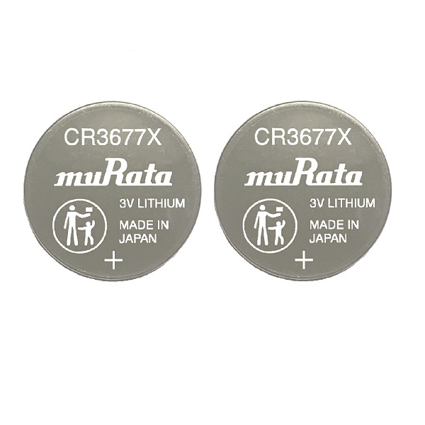 muRata CR3677X Industrial Lithium Cell Button Battery (2 Pieces)
