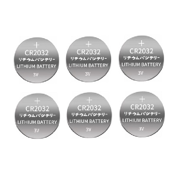 Quality CR2032 Lithium Cell Button Industrial Battery (6 Pieces)