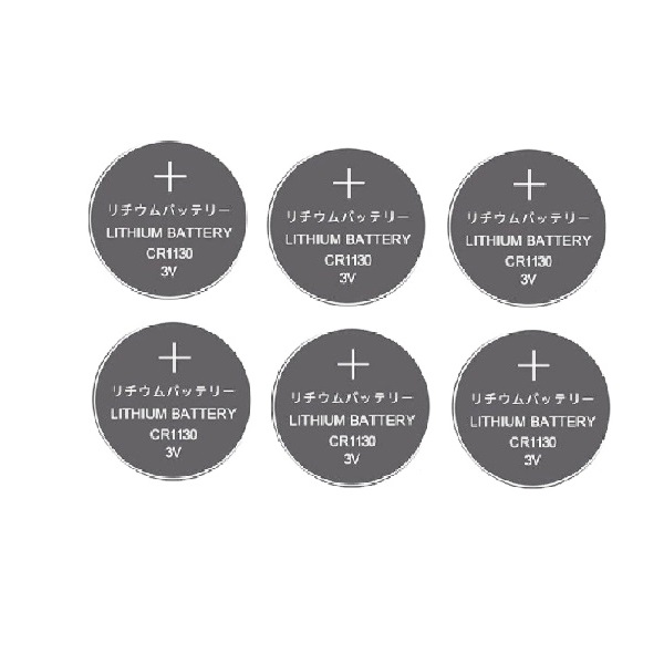Quality CR1130 Lithium Cell Button Industrial Battery (6 Pieces)
