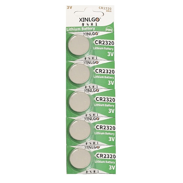 XINLGO CR2320 Lithium Cell Button Battery (5 Pieces)