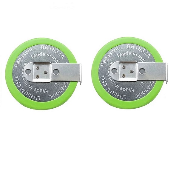 Panasonic BR1632A/HAN Lithium Industrial Button Battery (2 Pieces)