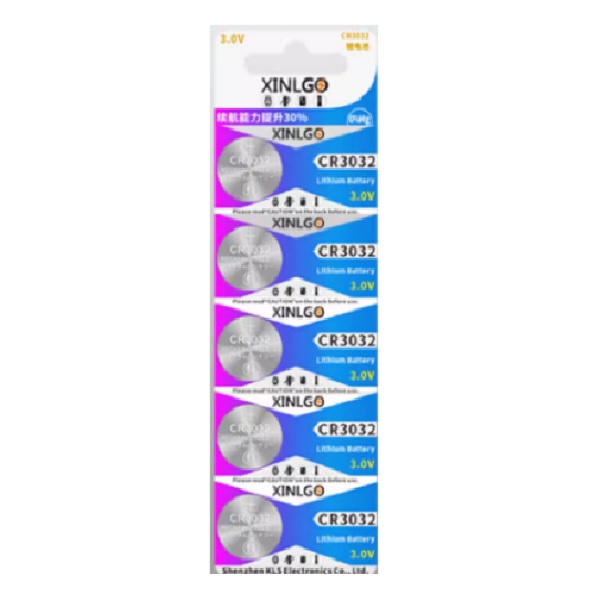 XINLGO CR3032 Lithium Cell Button Battery (5 Pieces)