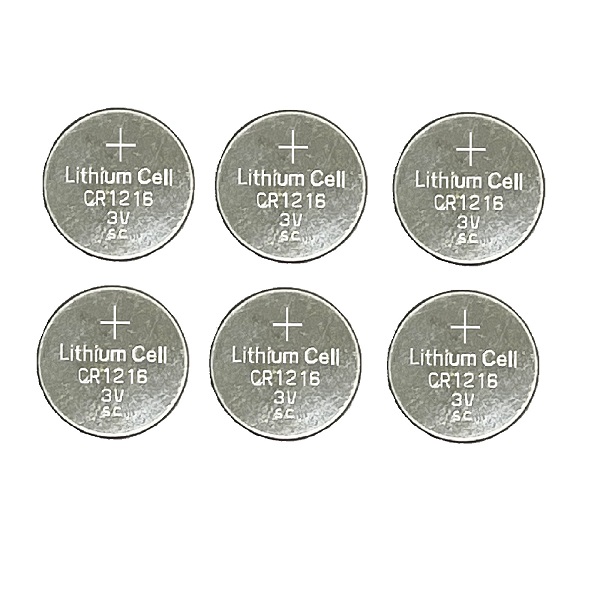 Quality CR1216 Lithium Cell Button Industrial Battery (6 Pieces) 