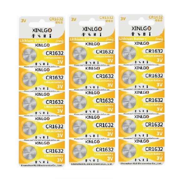 XINLGO CR1632 Lithium Cell Button Battery (15 Pieces)