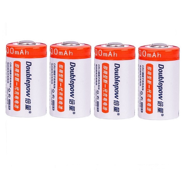 Doublepow CR2 200mAh Li-On Rechargeable Battery (4 Pieces)