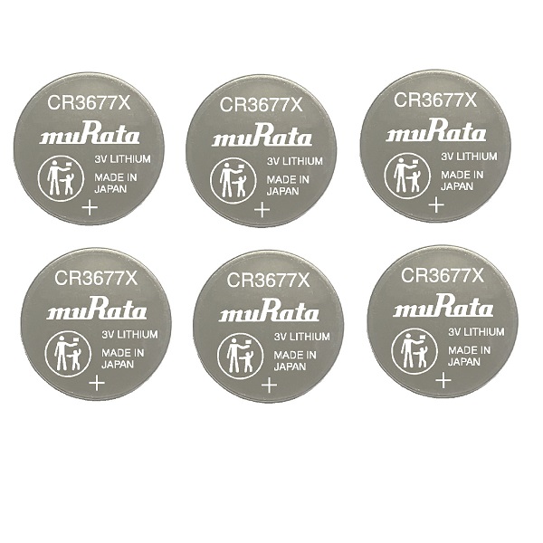 muRata CR3677X Industrial Lithium Cell Button Battery (5 Pieces)