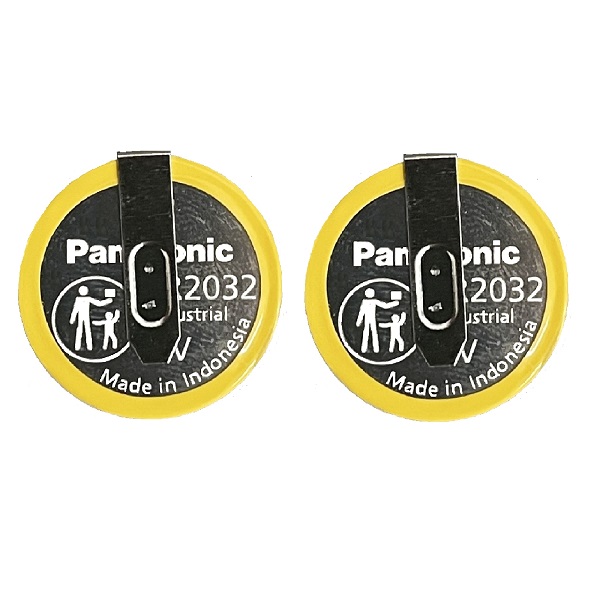 Panasonic CR2032/HFN Lithium Cell Button Industrial Battery (2 Pieces)