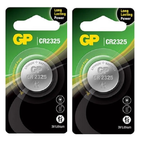 GP CR2325 Lithium Cell Button Battery (2 Pieces)