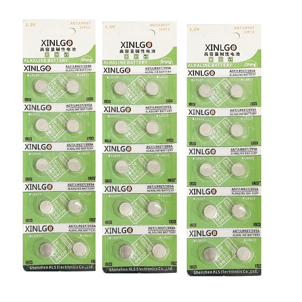 XINLGO AG7 SR927SW 395 Alkaline Button Battery (30 Pieces)