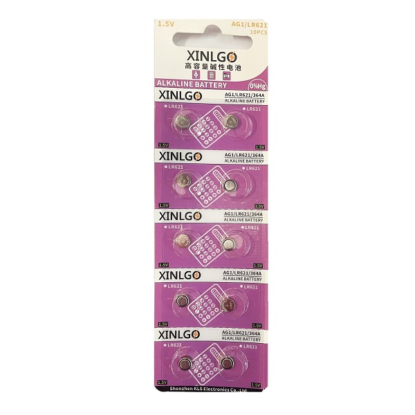 XINLGO AG1 SR621SW LR621 364 Alkaline Button Battery (10 Pieces)