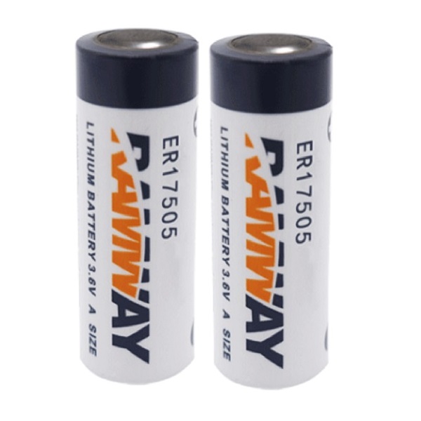 Ramway ER17505 3.6V Lithium Thionyl Chloride (Li-SOCl2) Cylindrical Battery (2 Pieces)
