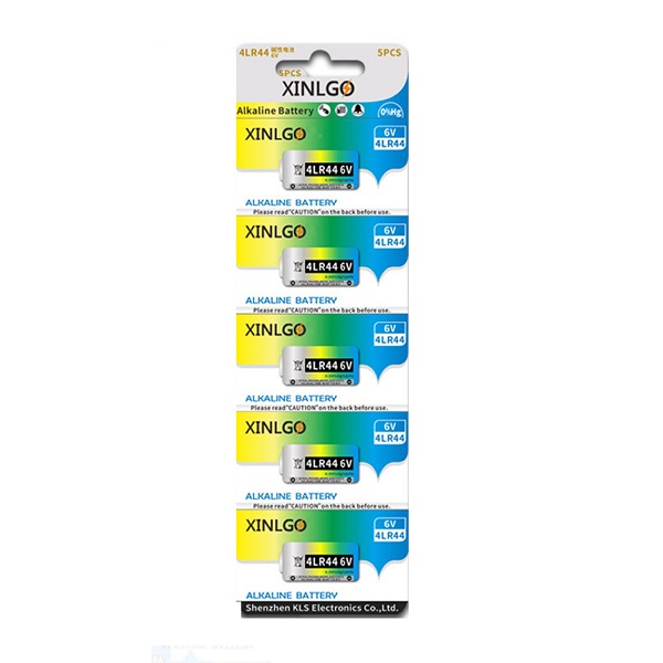 XINLGO 4LR44 4A76 A544 L1325 PX28A 6V Alkaline Battery (5 Pieces)