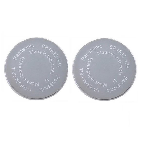 Panasonic BR1632 Lithium Button Industrial Battery (2 Pieces)