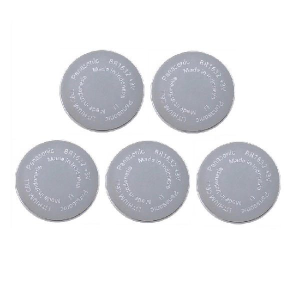 Panasonic BR1632 Lithium Button Industrial Battery (5 Pieces)