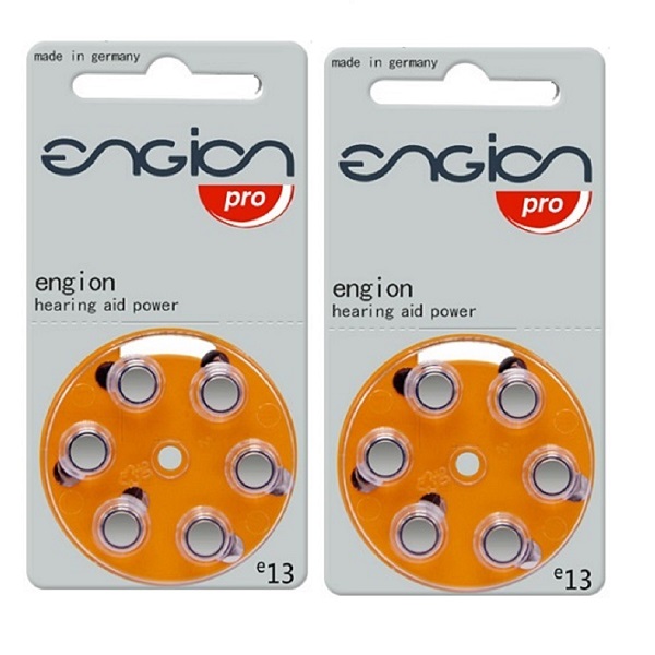 Engion Pro Size 13 Zinc Air Hearing Aid Battery (2 Cards)