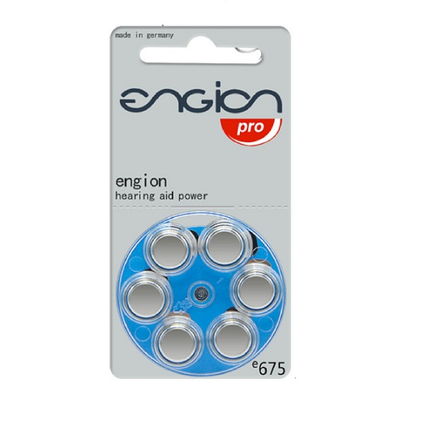 Engion Pro Size 675 Zinc Air Hearing Aid Battery (1 Card)