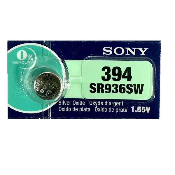 Sony 394 SR936SW AG9 SR45 SR936 1.55V Button Silver Oxide Battery (1 Piece)