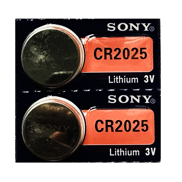 Sony CR2025 Lithium Cell Button Battery (2 Pieces)
