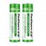 Doublepow 18650 3000MAh LSD Li-on Rechargeable Pointed Head Battery (2 Pieces)