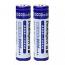 Doublepow 18650 3000MAh Li-on Rechargeable Pointed Head Battery (2 Pieces)
