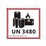 IATA UN3480 DGR Hazard Class 9 Label 12x11cm (100 Pieces)