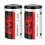 EVE ER34615 3.6V Type D Lithium Thionyl Chloride (Li-SOCl2) Cylindrical Battery (2 Pieces)