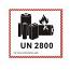 IATA UN2800 DGR Hazard Class 9 Label 12x11cm (100 Pieces)