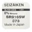 Seizaiken 373 SR916SW Silver Oxide Button Battery (1 Piece)
