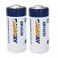Ramway ER14335 3.6V Type 2/3 AA Lithium Thionyl Chloride (Li-SOCl2) Cylindrical Battery (2 Pieces)