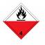 IATA DGR Hazard Label Class 4 Spontaneously 4.2 (50 Pieces)