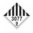 IATA UN3077 DGR Hazard Class 9 Label 10 x 10cm (50 Pieces)