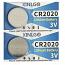 XINLGO CR2020 Lithium 3V Cell Button Battery (2 Pieces)
