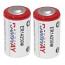 Ramway ER14250M 3.6V Spiral Type 1/2 AA Lithium Thionyl Chloride (Li-SOCl2) Cylindrical Battery (2 Pieces)