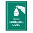 IATA DGR Hazard Contains Cryogenic Liquid Label 7.4 x 10.5cm (50 Pieces)