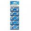 Doublepow AG4 SR626SW LR626 377 Button Alkaline Battery (10 Pieces)