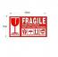 Fragile Label Sticker Landscape Large Size 13 x 7cm (100 Pieces)