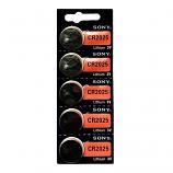 Sony CR2025 Lithium Cell Button Battery (5 Pieces)