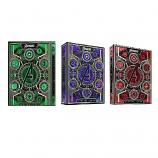 Avengers Premium Playing Cards By THEORY11 (Purple+Red+Green)