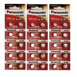 Panasonic LR41 AG3 SR41SW 392 Alkaline Button Battery (30 Pieces)