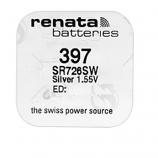 Renata 397 SR927SW Silver Oxide Button Battery (1 Piece)