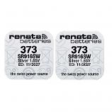 Renata 373 SR916SW Silver Oxide Button Battery (2 Pieces)