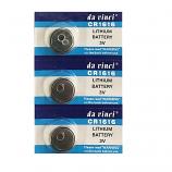 DaVinci CR1616 Lithium Cell Button Battery (3 Pieces)