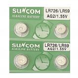 SUNCOM AG2 SR726SW LR726 396 397 Alkaline Button Battery (4 Pieces)