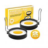 Non Stick Metal Fried Egg Mold Pancake Mold Kitchen Tool Pancake Rings Round Set (2 Set Pack)