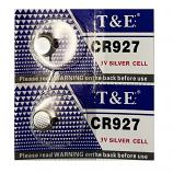 T&E CR927 Lithium Cell Button Battery (2 Pieces)