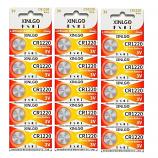 XINLGO CR1220 Lithium Cell Button Battery (15 Pieces)