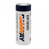 Ramway ER18505 3.6V Type A Lithium Thionyl Chloride (Li-SOCl2) Cylindrical Battery (1 Piece)