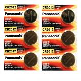 Panasonic CR2012 Lithium Cell Button Battery (5+1 Pieces)