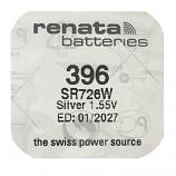 Renata 396 SR726SW Silver Oxide Button Battery (1 Piece)